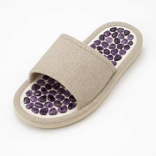 Amethyst pebble slides