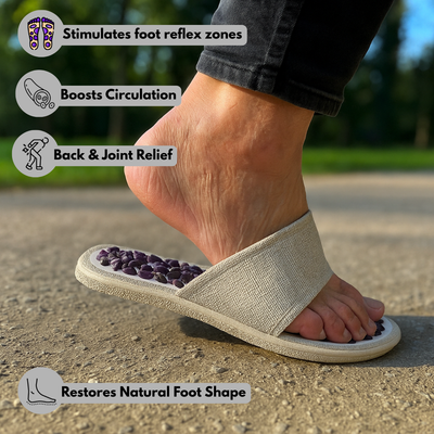 Amethyst pebble slides